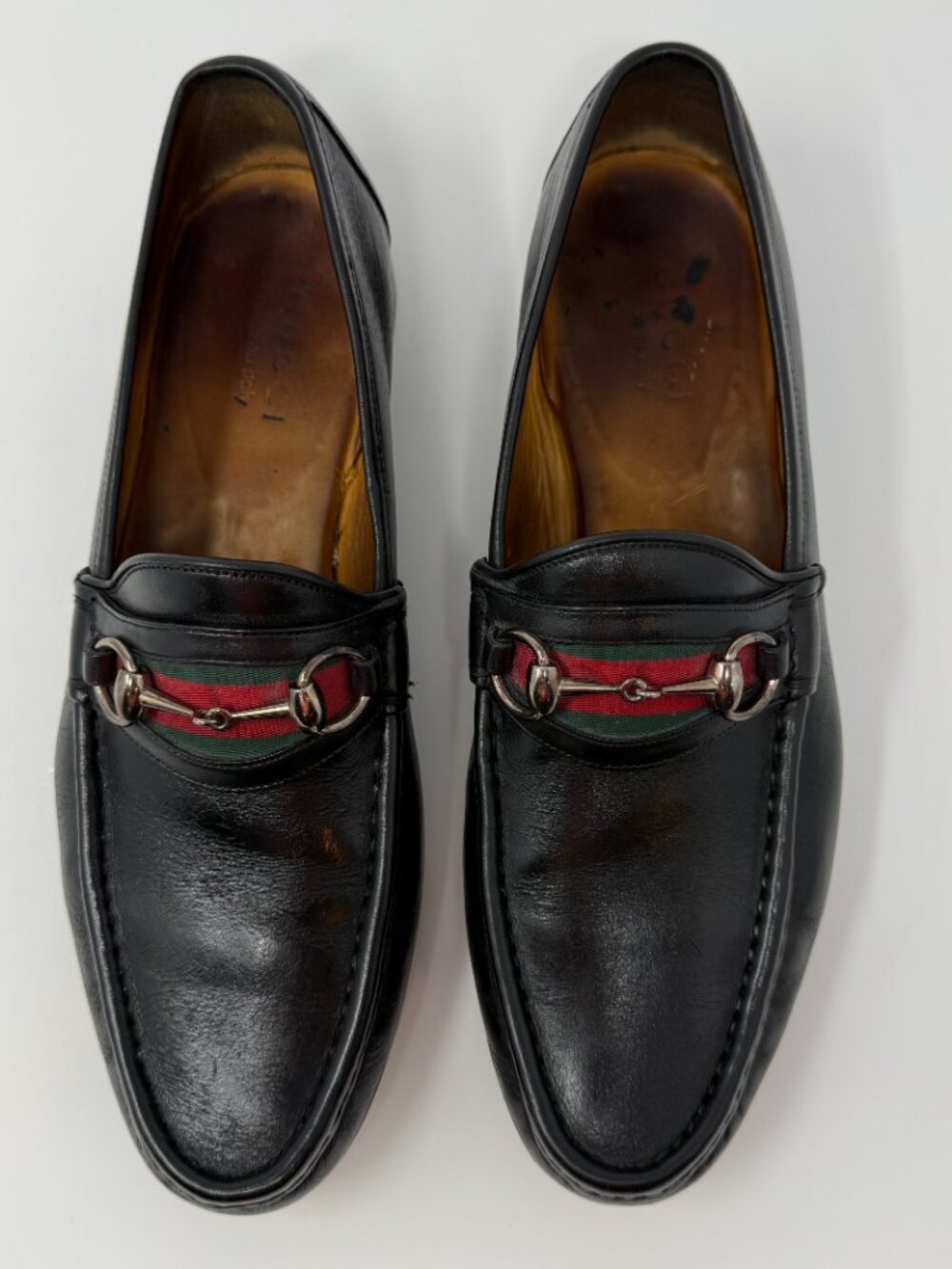 Gucci Leather Horsebit Loafers Men's 9.5 D Black Classic Designer Preppy Luxury - Picture 6 of 13